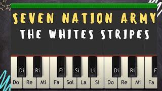 The whites stripes seven nation army tutorial Piano por profe Roberto