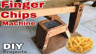 How to Make wooden  Fries Cutter | finger chips machine | Potato Slicer