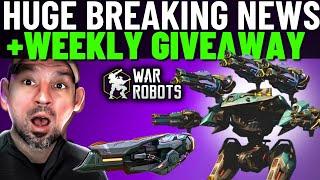 War Robots Breaking News | Tamer Giveaway | Ultimate Fenrir | Eiffel Titan