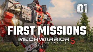 First Missions | Mechwarrior 5: Mercenaries | Full Campaign Playthrough | Episode #1