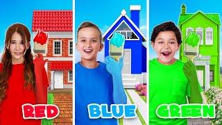 Using only ONE COLOR to build a HOUSE! Challenge from Vlad