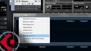 Cubase: How to create automation line for pitch band (wheel)