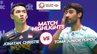 Beautiful Match‼️‼️Jonatan Christie vs Toma Junior Popov‼️‼️Last Meeting Before Malaysia Open 2025