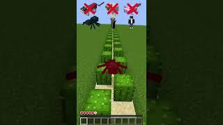 Minecraft Cactus vs Different Mobs Challenge (はいよろこんで) #minecraft #shorts