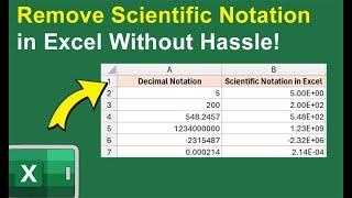 Avoid Confusion: How to Remove Scientific Notation in Excel Without Hassle | Excel Tech & Tricks