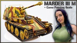 Building a German Tank Destroyer + Camo Painting | Tamiya Marder 3 M