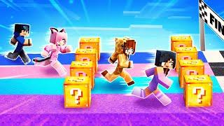 The MOST EPIC MINECRAFT LUCKY BLOCK RACE!