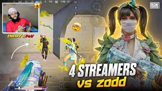 T1 Players & BGMI Partners vs Zodd | 1v4 Clutches ft. @mjgaming953 @drigeryoutube