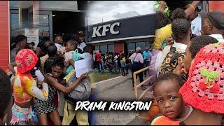 KFC Drama In Kingston, Pure Pushing! Line Long!!! 