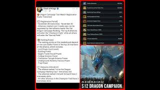 Clash of Kings: Dragon Campaign Open.