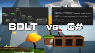 Unity Bolt vs C# Scrips - complete tutorial - which one is for you?