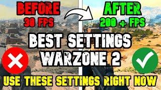 BEST WARZONE 2 SETTINGS FOR HIGH FPS: Ultimate Warzone 2 Optimization Guide *NEW UPDATE*