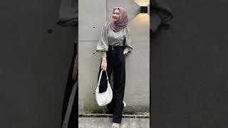 inpirasi outfit simple tapi cakep#hijabstyle #hijab #shortshijab #ootd #ootdhijab