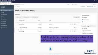 How to Remove a subdomain redirect in Plesk   TekLan Hosting