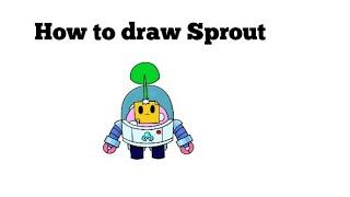 How To Draw Sprout  Brawl Stars  Step by Step