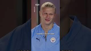 Haaland plays 'Higher or Lower' challenge with FIFA 23 Man City cards  #shorts