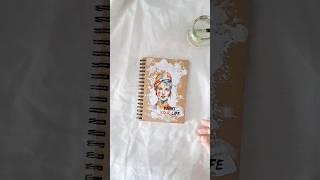 Notebook with a heat transfer - easy technique #notebook #13arts #craftreel #diy