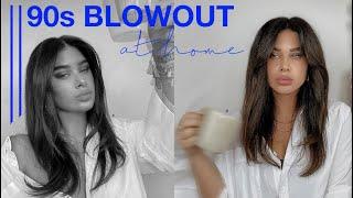 How to 90s Blowout at home || wet to dry tutorial || Tashietinks