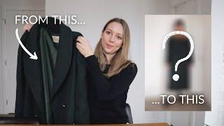 THRIFT FLIP | Upcycling a Vintage Wool Coat