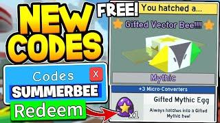 ALL 26 FREE SUMMER MYTHIC GIFTED EGG CODES IN BEE SWARM SIMULATOR Roblox