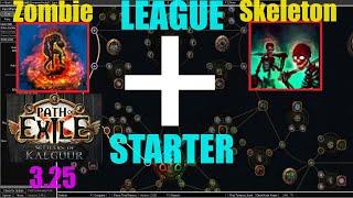 【Path of Exile 3.25】Skeleton + Zombie League Starter Necromancer 4 Settlers League - 1241