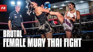 Rebecca Garside Female Muay Thai Fighter Highlights | Muay Thai in Slow Motion