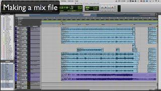 Pro Tools: Creating a mix file by bouncing to disk