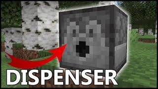 How To Use A DISPENSER IN Minecraft