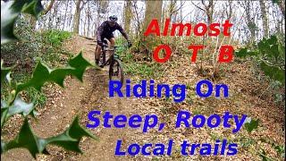 Vitus sentier on the steep local trails