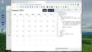 Web page add Calendar with FullCalendar