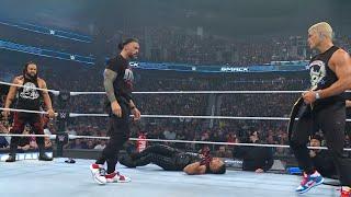 Roman Reigns save Cody Rhodes from Jacob Fatu, Solo Sikoa WWE 19 Sept 2024 Roman Reigns vs Bloodline