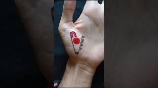 DIY tattoo pen || happy ️ #shorts #youtubeshorts #art #tattoo #trending