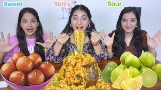 Sweet Vs Spicy Vs Sour Food Eating Challenge | Food Challenge | Family Show