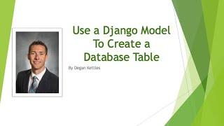 Django 3: (Python) Models Tutorial - Create Tables Without SQL