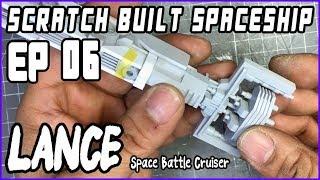 [Plastic Model] Scratch Built Sci-Fi Spaceship LANCE EP06