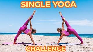 EXTREME SINGLE YOGA CHALLENGE! |  The Rybka Twins