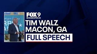 Tim Walz's full speech Macon, Georgia [RAW]