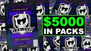 Opening $5000 Worth of Packs of 2023-24 Upper Deck The Cup Hockey Hobby