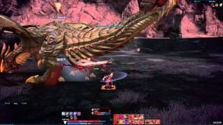 TERA Online Warrior Lv 60 World Boss solo: Nyxarras (Dracoloth dragon)