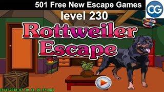 [Walkthrough] 501 Free New Escape Games level 230 - Rottweiler escape - Complete Game