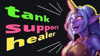 Как назвать персонажей в играх: tank, support, healer. Английский за минуту.