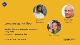 HLF'23 - Language(s) of Goa: Bardroy Barretto, Damodar Mauzo, Jerry Pinto