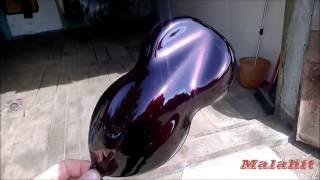 Выкраска  Dark cherry с подложкой  DARK CHROME