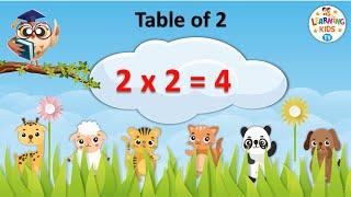 Table of 2 | Multiplication Tables for Kids | 2 ka Pahada | Maths Tables | Learning Kids TV