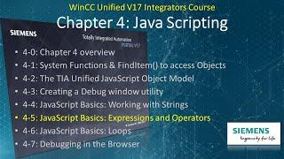 WinCC Unified v17 # 14:  JavaScript Expressions & Operators  ️ #WinCCGURU