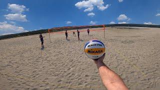 BEACH VOLLEYBALL FIRST PERSON IN DESERT | BEST MOMENTS | «Dream Team»