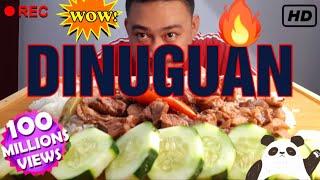 PORK DINUGUAN / PORK BLOOD STEW Filipino Food Eating Show Mukbang ASMR