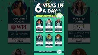 VISAs Approved in 1 Day! | USA️ #k7international #StudyInUSA #Fall2025 #usavisa #studyabroad2025