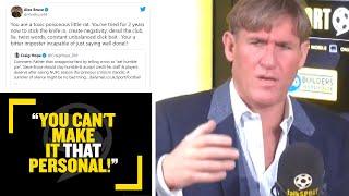 "YOU CAN'T MAKE IT THAT PERSONAL!" Simon Jordan says he called up Alex Bruce after Craig Hope tweet