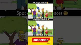 Spot 6 differences #simpsons